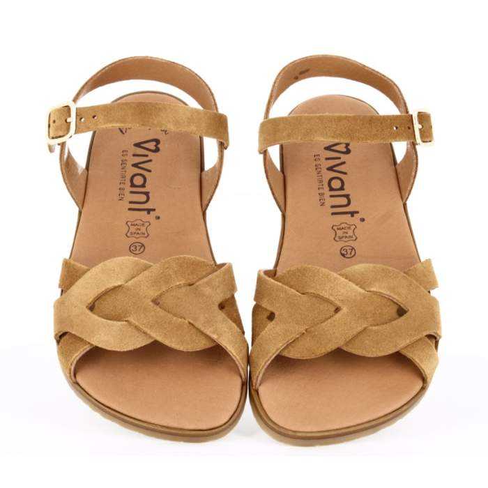 Sandalias Barefoot Mujer en Serraje...