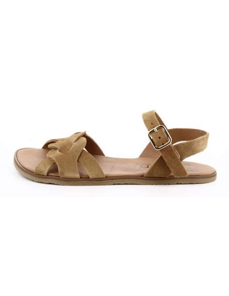 Sandalias Barefoot Mujer en Serraje Cuero | Modelo Onix – Vivant
