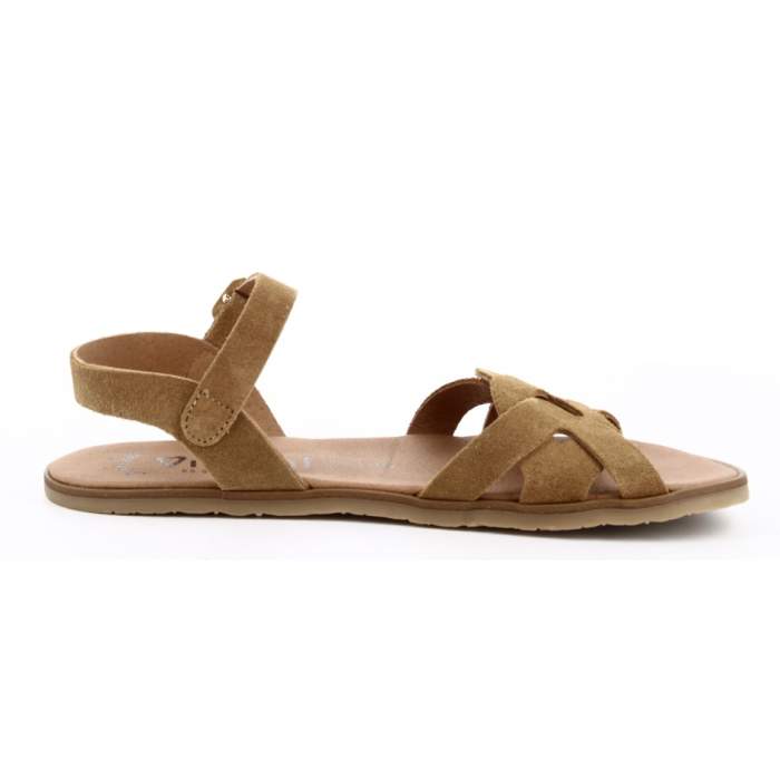 Sandalias Barefoot Mujer en Serraje...