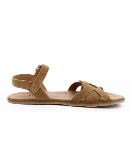 Sandalias Barefoot Mujer en Serraje Cuero | Modelo Onix – Vivant