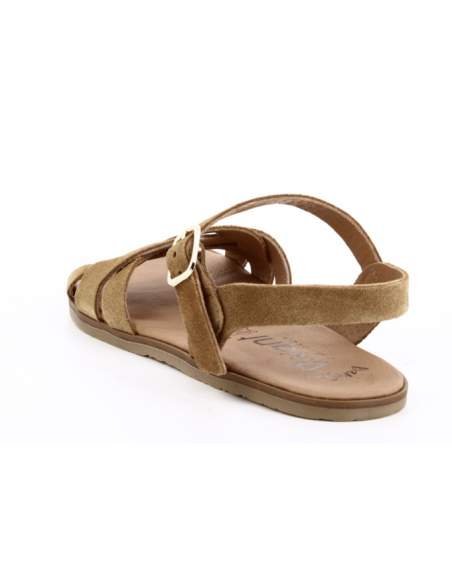 Sandalias Barefoot Mujer en Serraje Cuero | Modelo Onix – Vivant