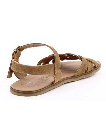 Sandalias Barefoot Mujer en Serraje Cuero | Modelo Onix – Vivant