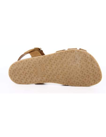 Sandalias Barefoot Mujer en Serraje Marron | Modelo Semilla – Vivant