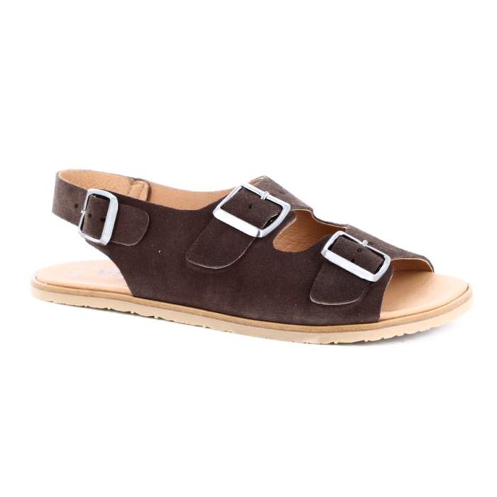 Sandalias Barefoot Mujer en Serraje...