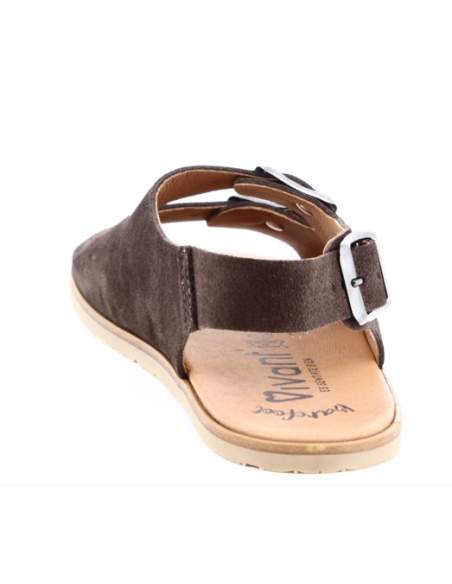 Sandalias Barefoot Mujer en Serraje Marron | Modelo Semilla – Vivant