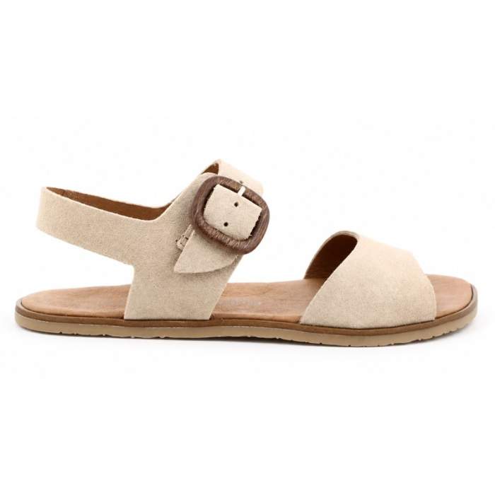 Sandalias Barefoot Mujer en Serraje...