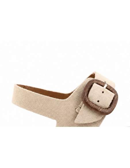 Sandalias Barefoot Mujer en Serraje Camello | Modelo Aria – Vivant