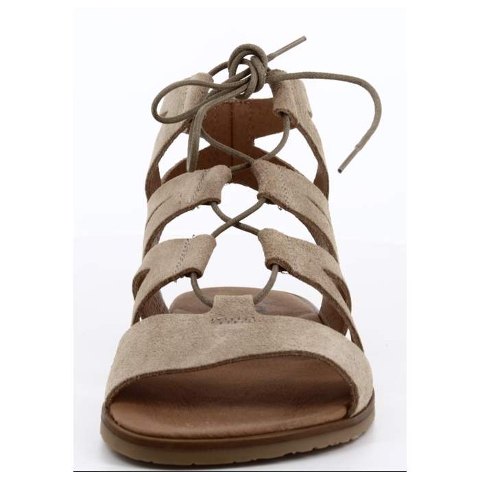 Sandalias Barefoot Mujer en Serraje...