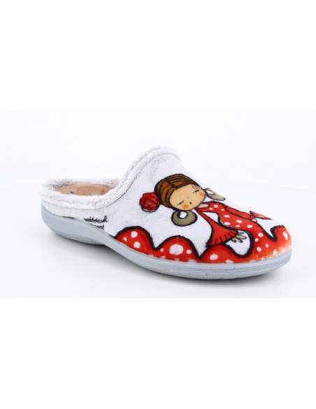 Zapatilla de Casa "Que me quiten lo bailado" Everest Gris