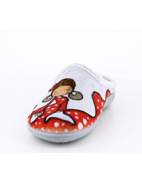 Zapatilla de Casa "Que me quiten lo bailado" Everest Gris