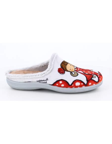Zapatilla de Casa "Que me quiten lo bailado" Everest Gris
