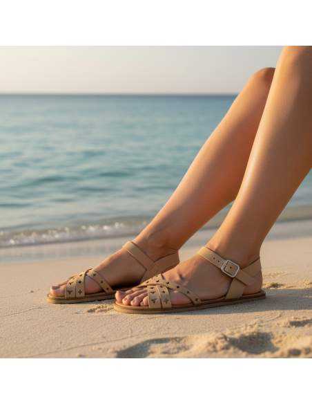 copy of Sandalias Barefoot Mujer en NOBUCK CUERO | Modelo CORAL – Vivant